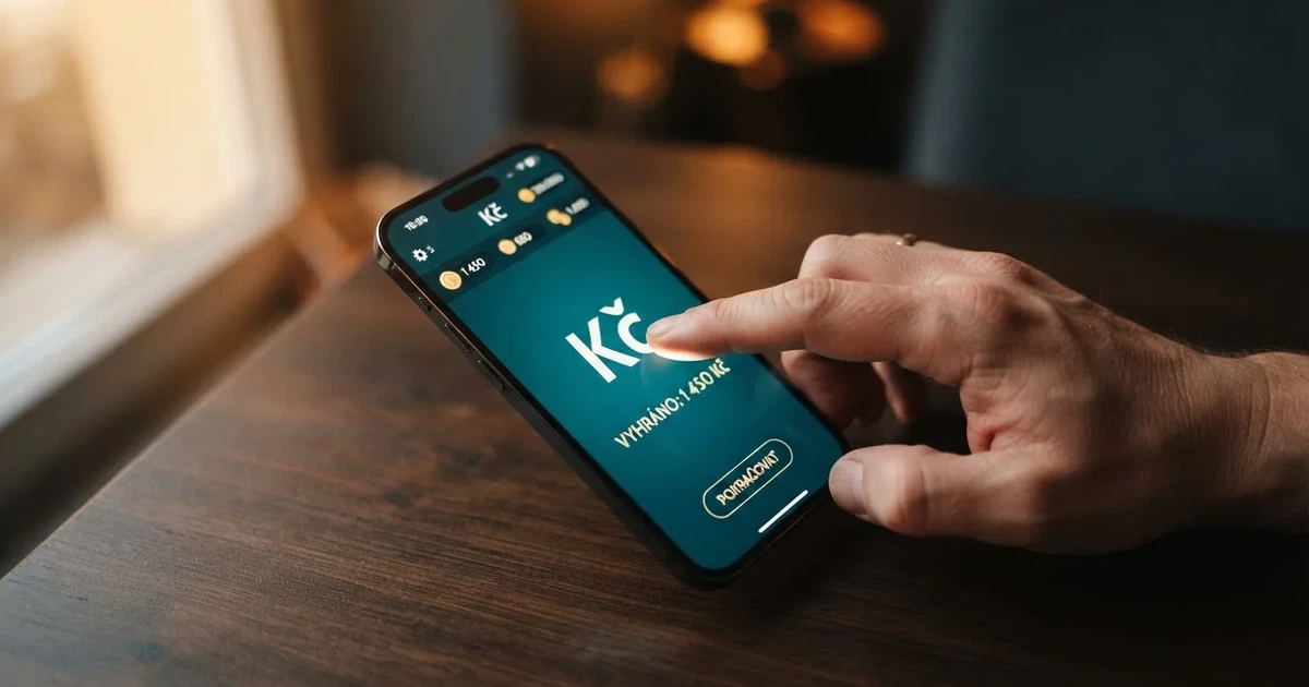 Detailní záběr na prsty klepající na displej chytrého telefonu drženého v ruce.